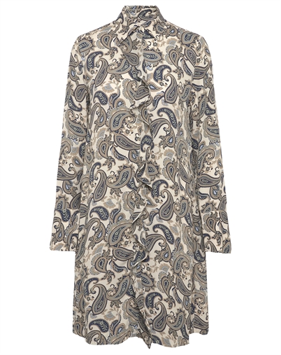 Gant - Paisley Skjorte Kjole - Persian Blue